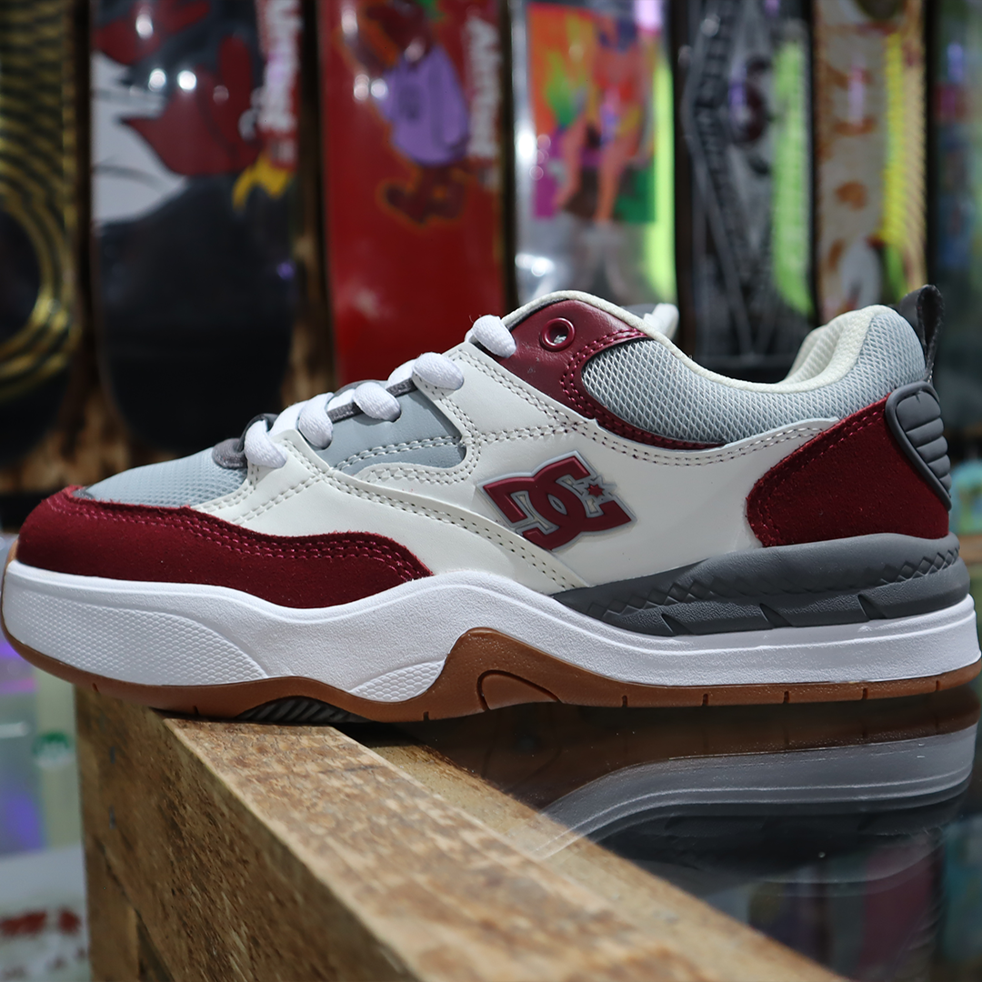 Tenis DC Ascend S Off White Maroon Grey
