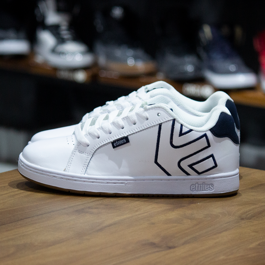 Tenis Etnies Fader White White Navy