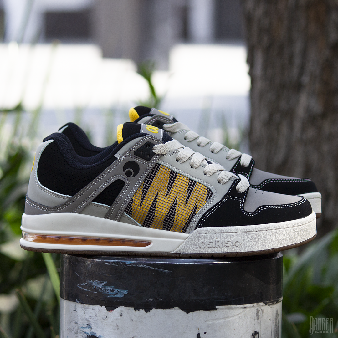 Tenis Osiris Pixel Black Yellow Grey