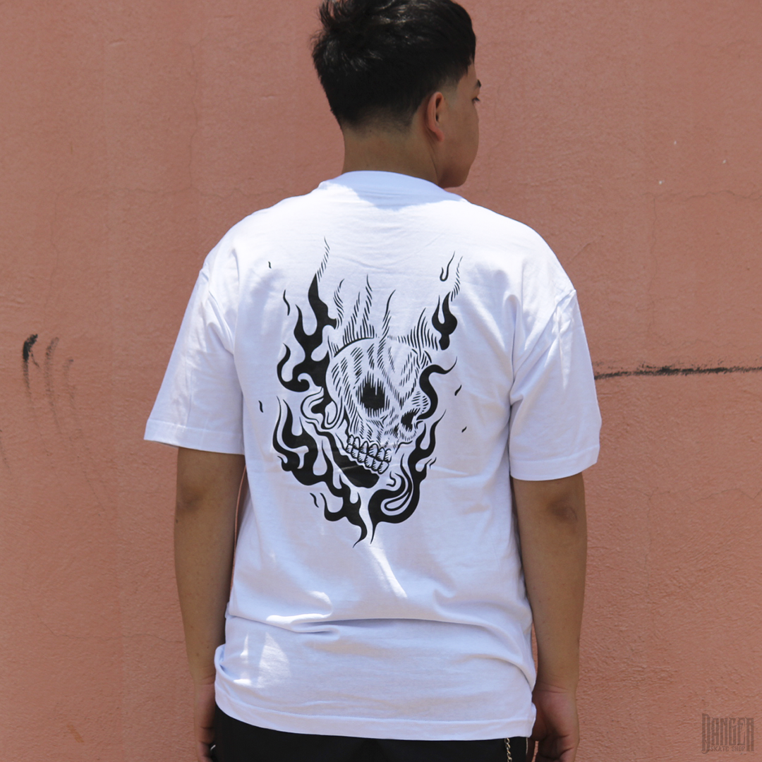 Playera Antifashion Flammy White