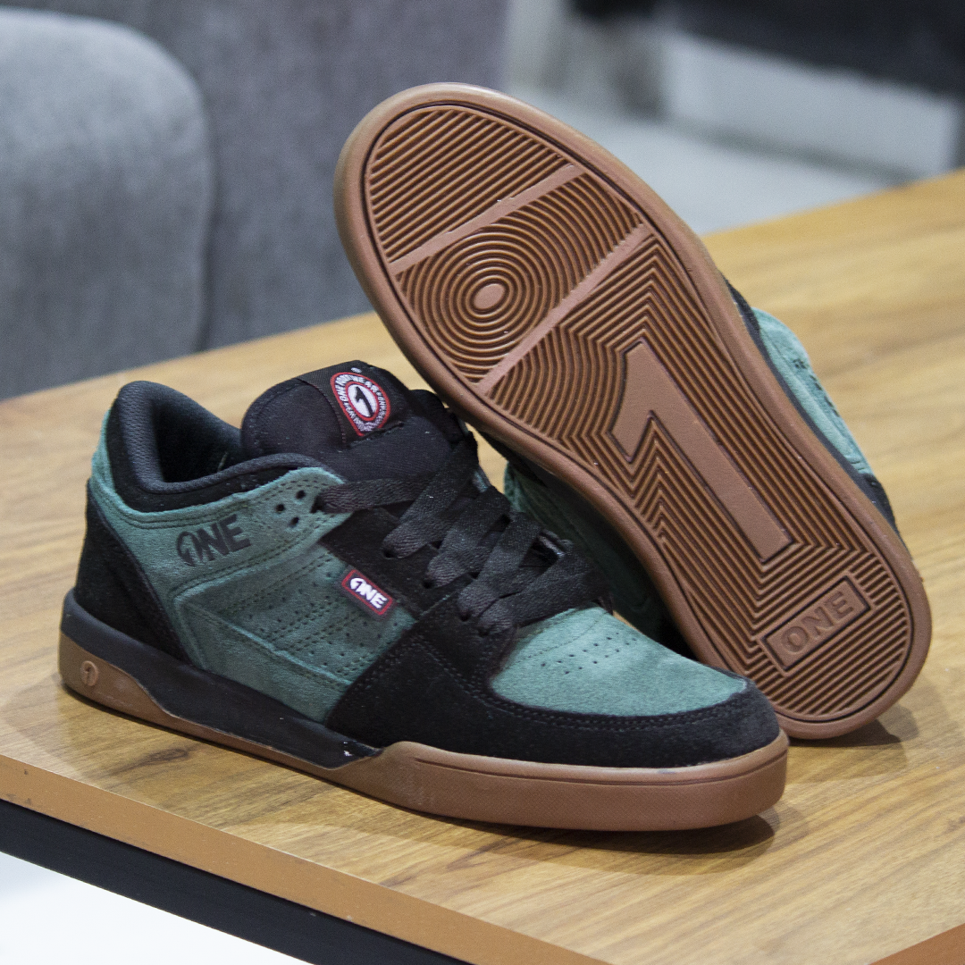 Tenis One Footwear 411 Low Black Green