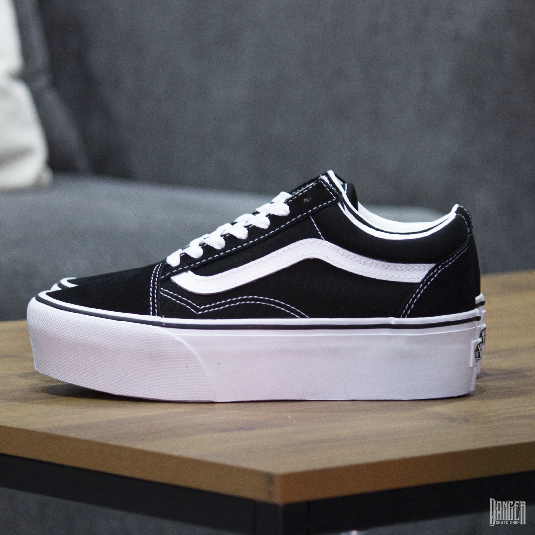 Tenis Vans Old Skool Stackform Suede/Canvas Black True White