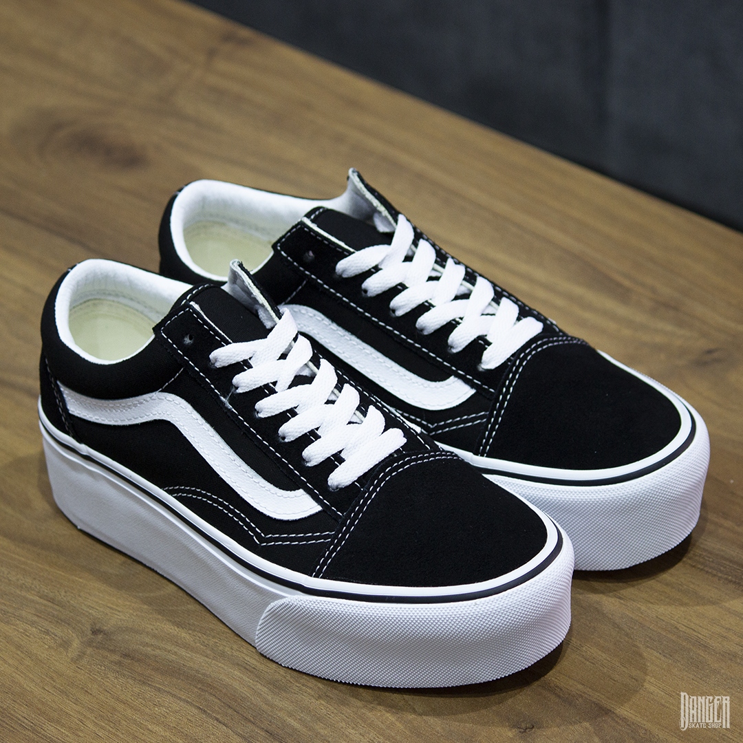 Tenis Vans Old Skool Stackform Suede/Canvas Black True White
