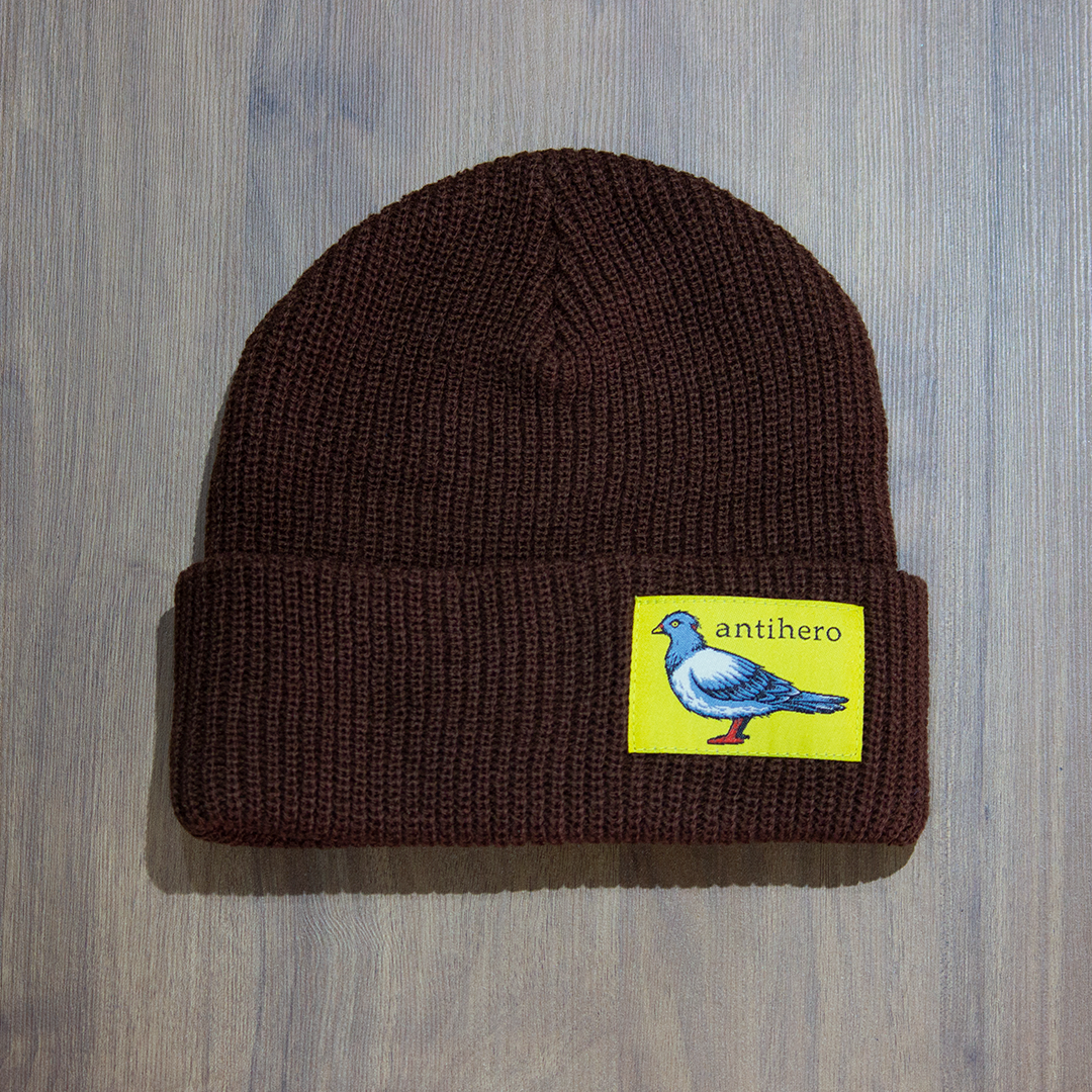 Beanie Antihero Lil' Pigeon Label Brown Yellow