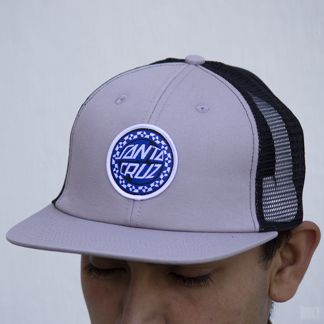 Gorra Trucker Santa Cruz Malba Crash Dot Silver Black