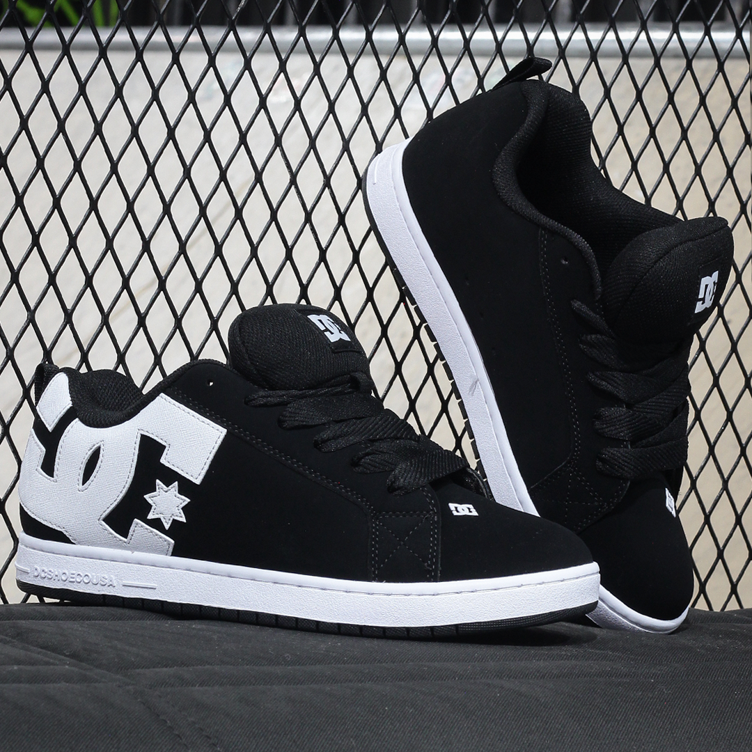 Tenis DC Court Graffik Black White