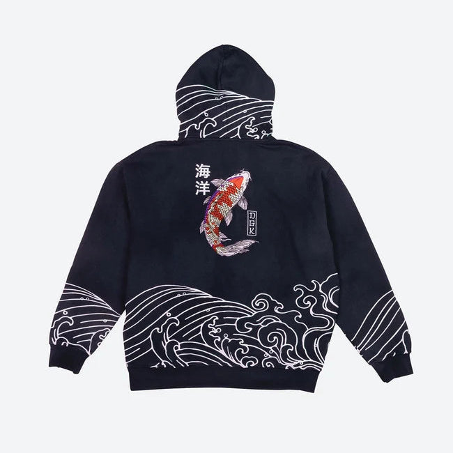 Sudadera DGK Oceans Embroidered Indigo