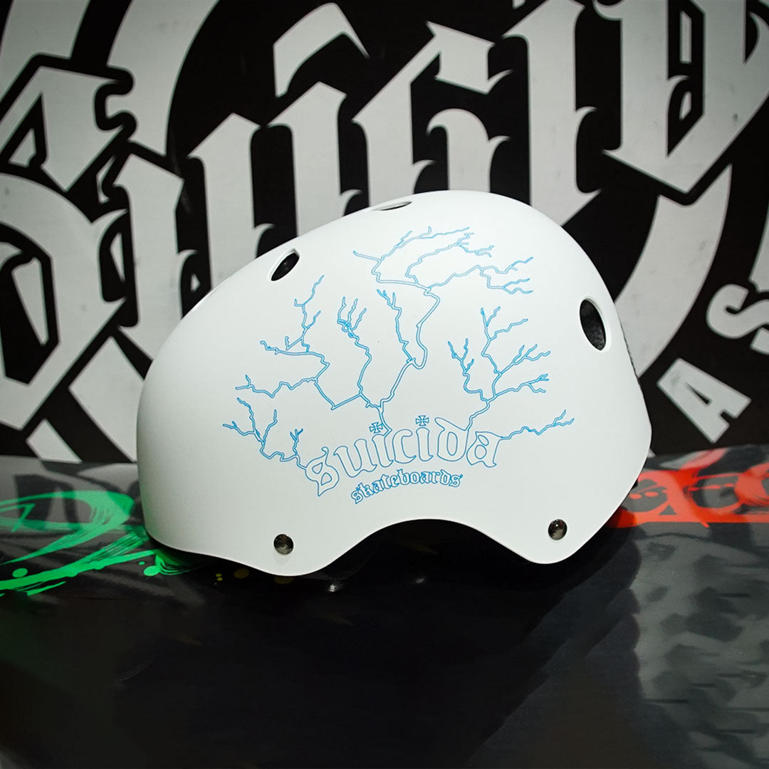 Casco Suicida Thunder White