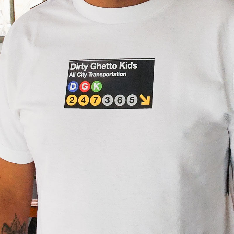 Playera DGK Foot Patrol White