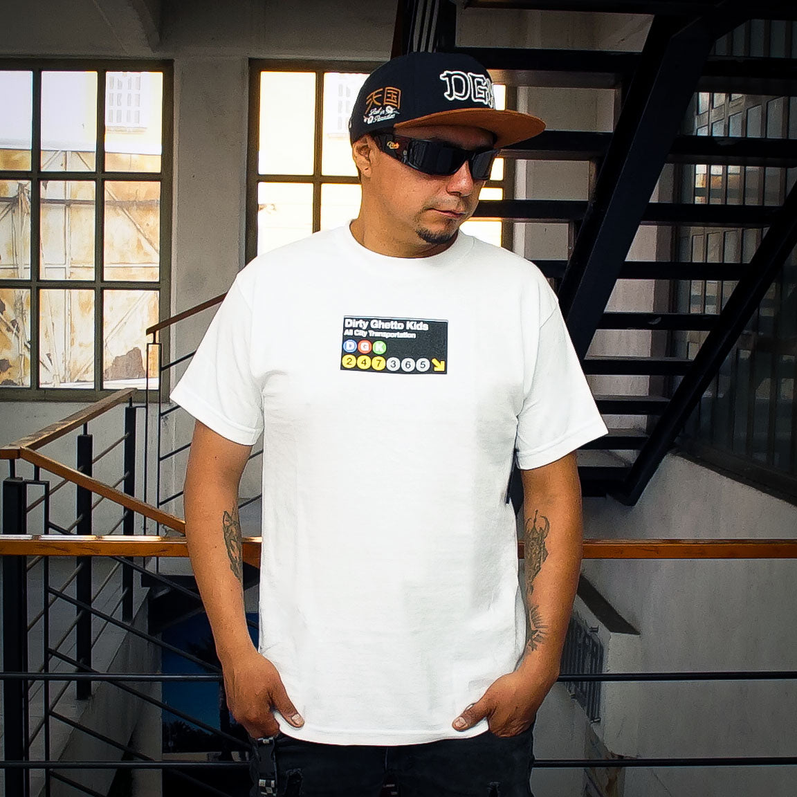 Playera DGK Foot Patrol White