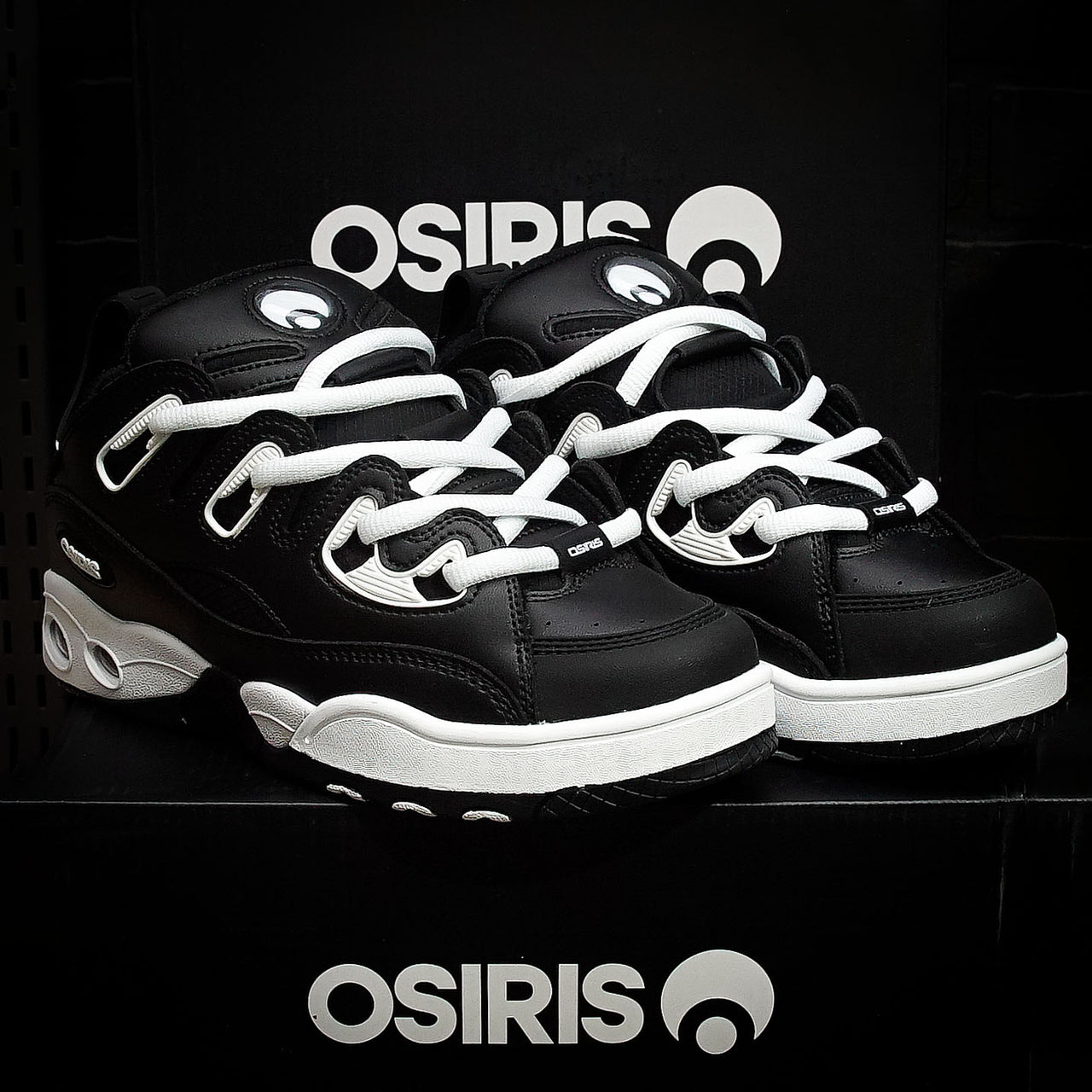 Tenis Osiris D3 E Black White Black
