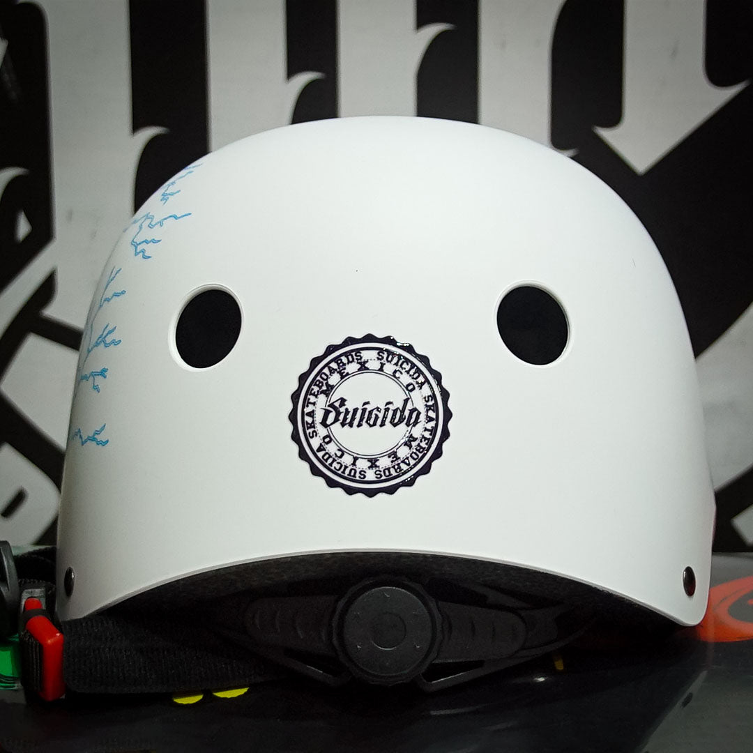 Casco Suicida Thunder White