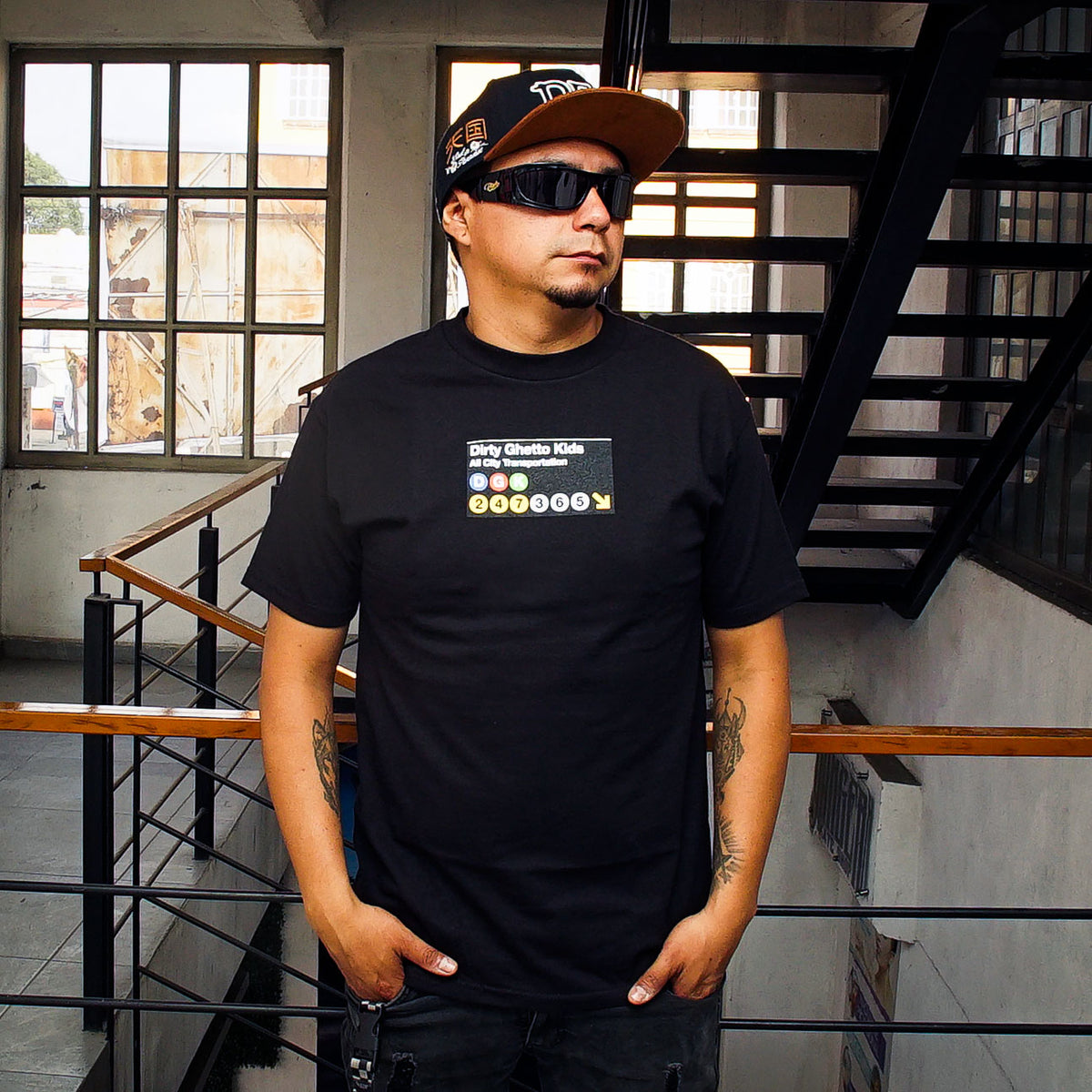Playera DGK Foot Patrol Black