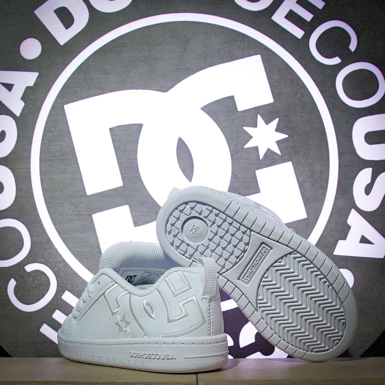 Tenis DC Court Graffik White White White Kids
