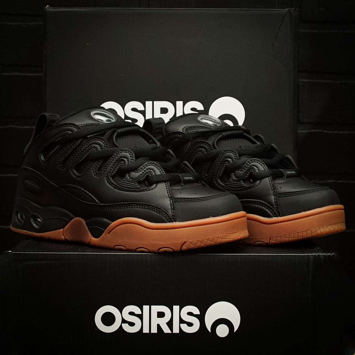 Tenis Osiris D3 E Black Black Gum