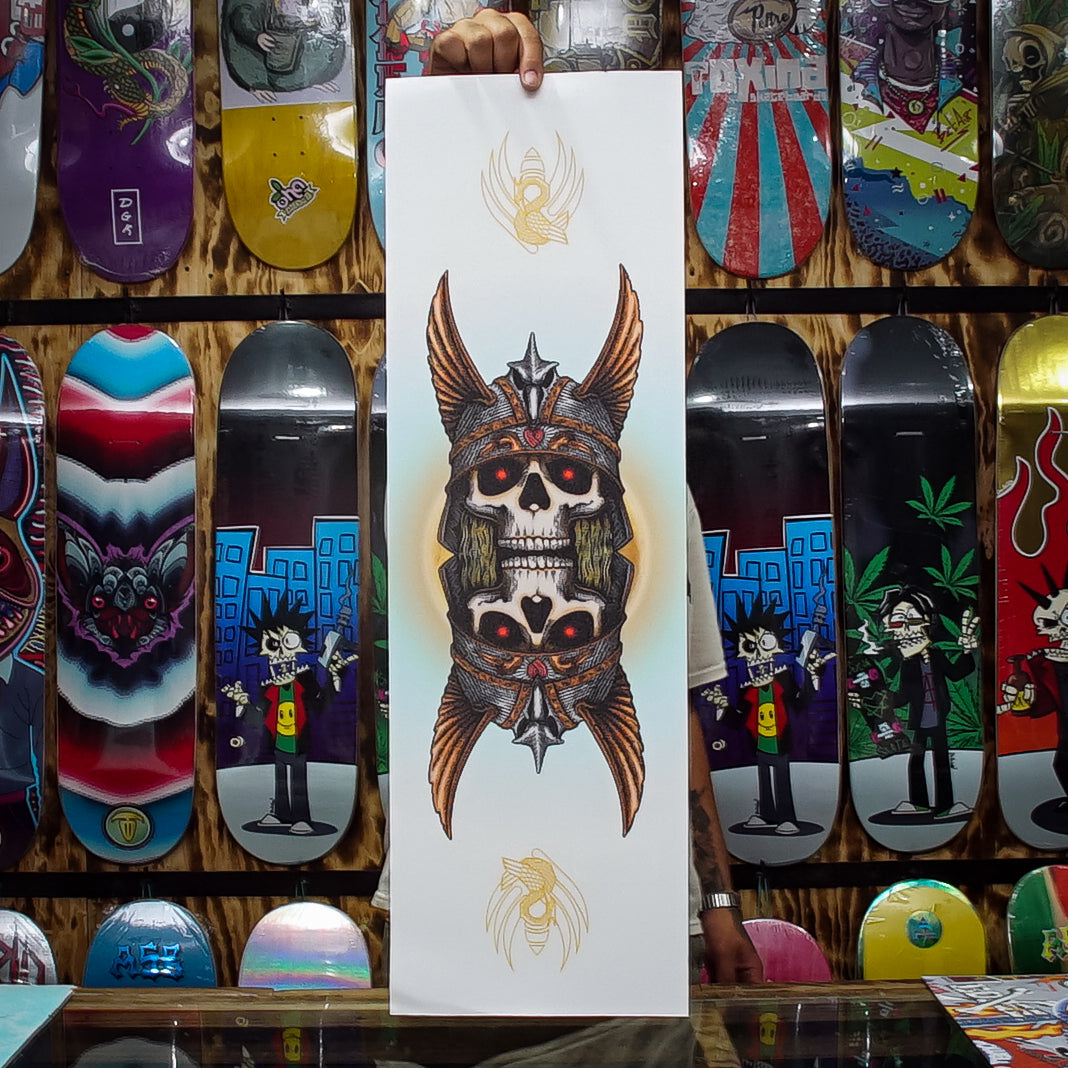 Lija Powell Peralta Andy Anderson Skull Egg 10.5 x 33