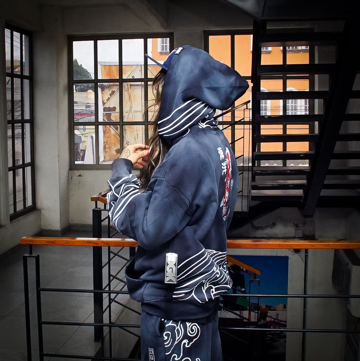 Sudadera DGK Oceans Embroidered Indigo