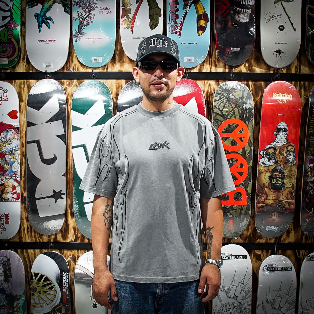 Playera DGK Cutlass Knit Washed Grey