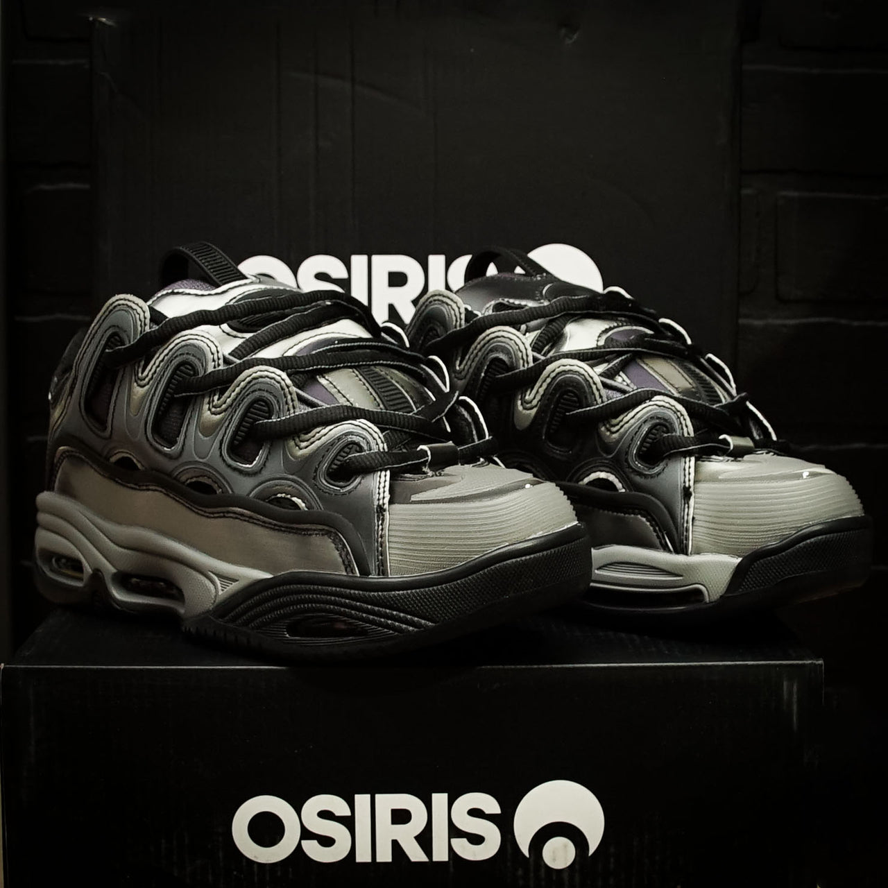 Tenis Osiris D3 2001 Silver Black Holo
