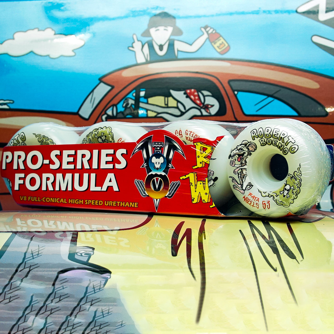 Ruedas Rata Wheels Roberto Bueno Fotoluminiscente 98A