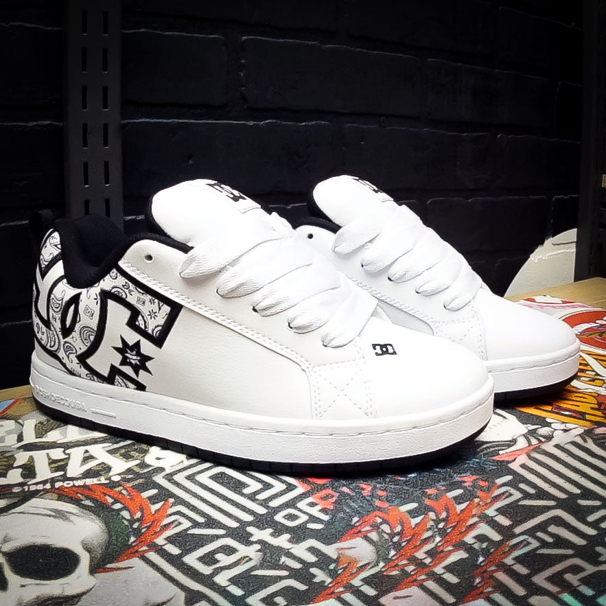 Tenis DC Court Graffik White Black Black