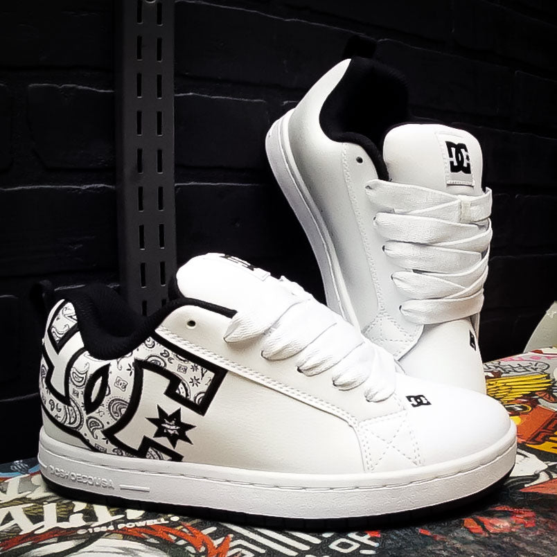 Tenis DC Court Graffik White Black Black