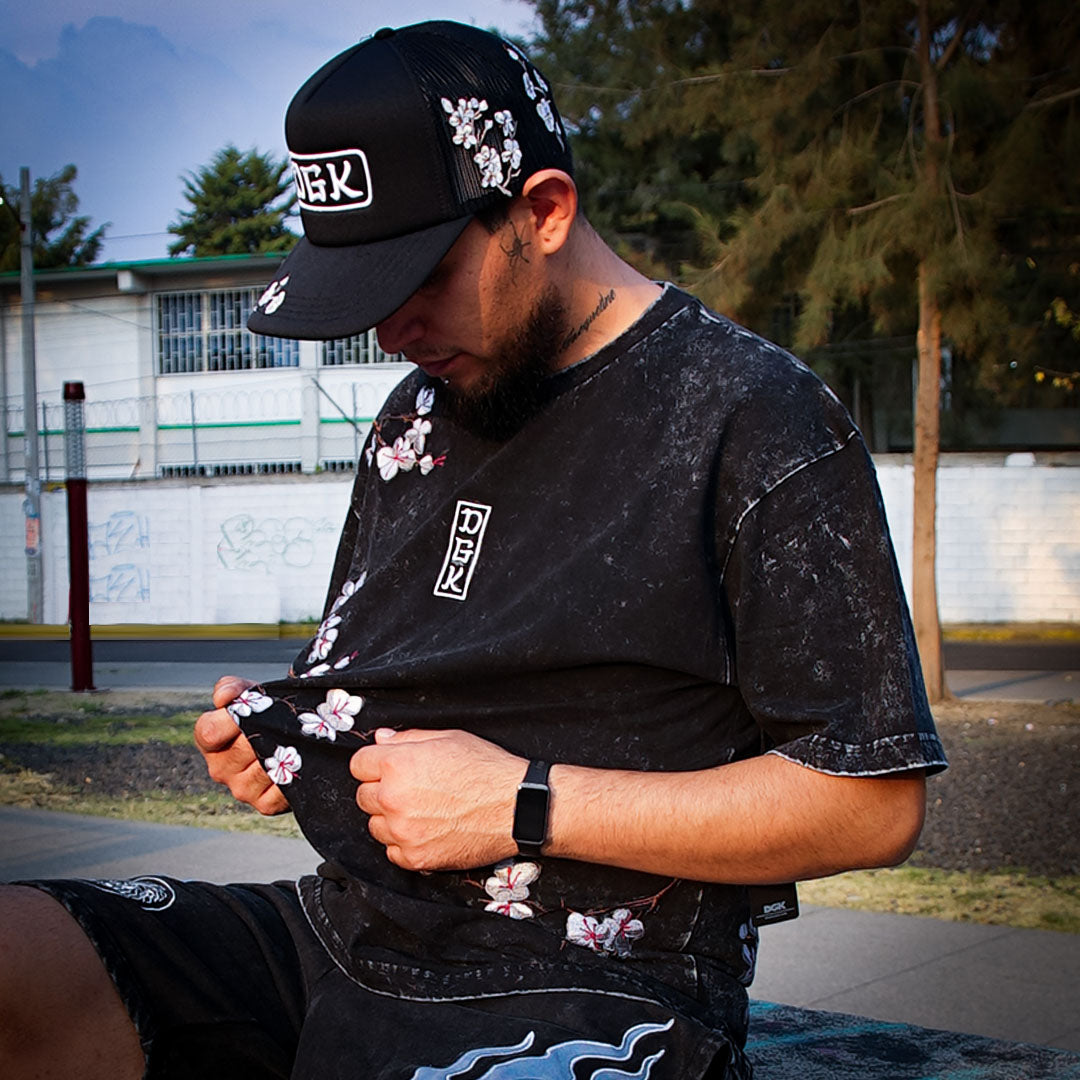 Playera DGK Midnight Knit Washed Black