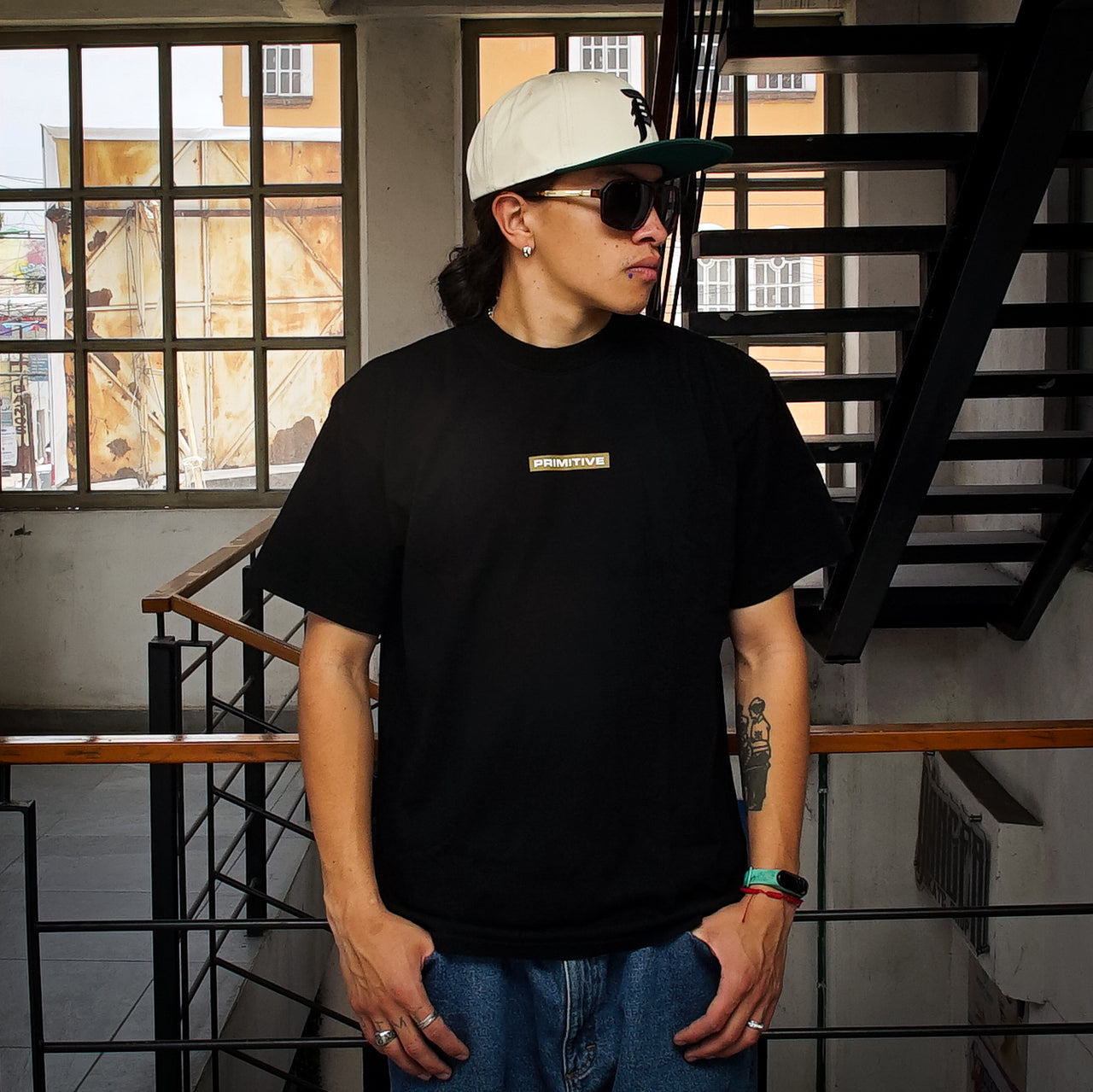 Playera Primitive Ascend Boxy Black