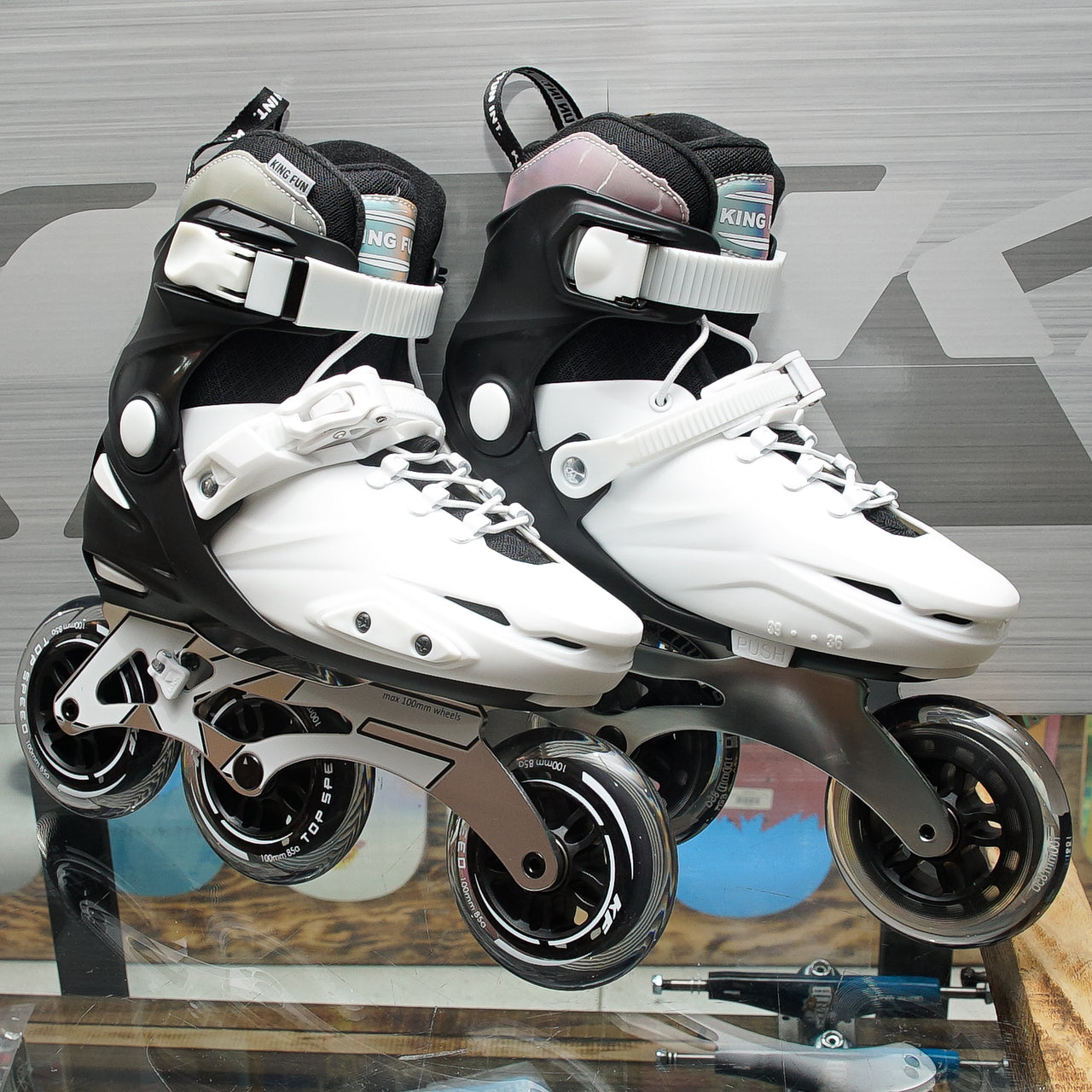 Patines King Fun KF-X1 White Black