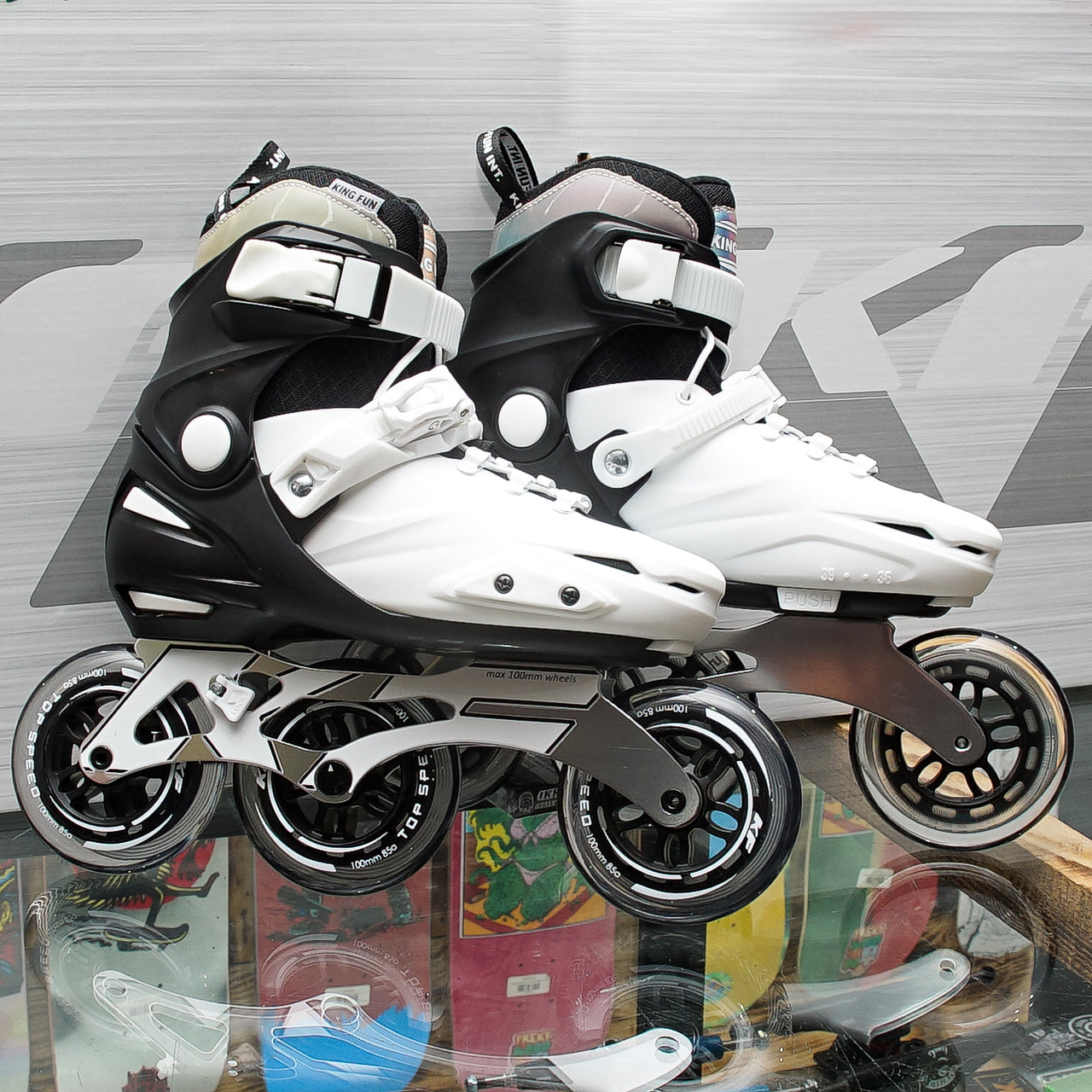 Patines King Fun KF-X1 White Black