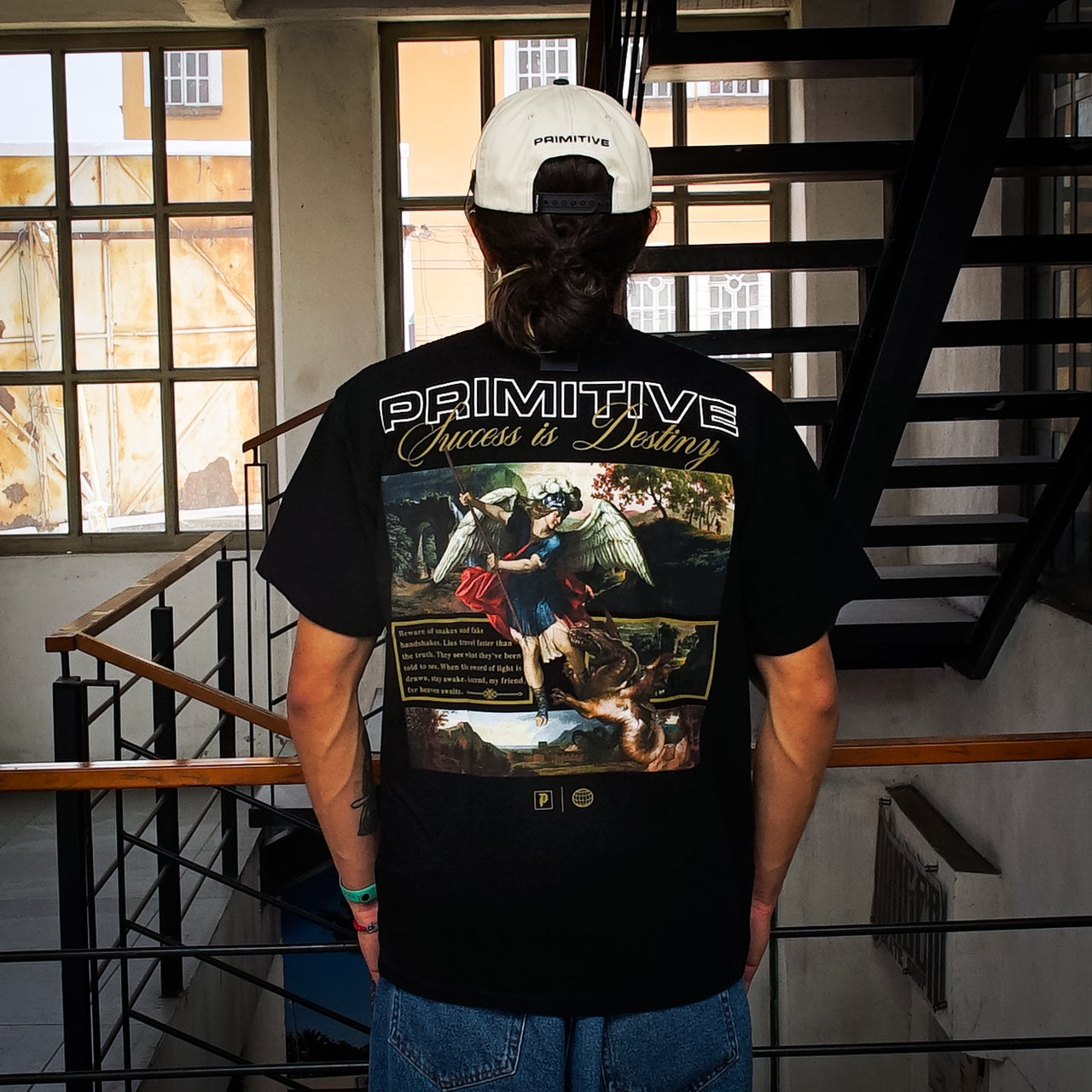 Playera Primitive Ascend Boxy Black