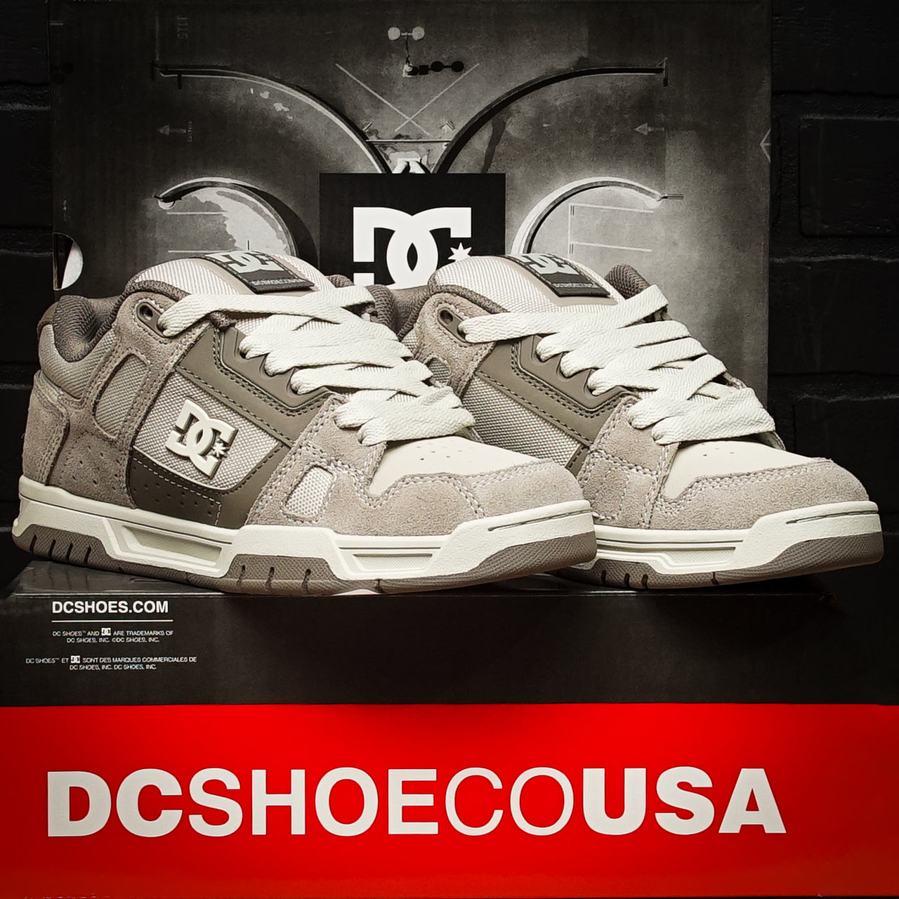 Tenis DC Stag Tan Brown Cream