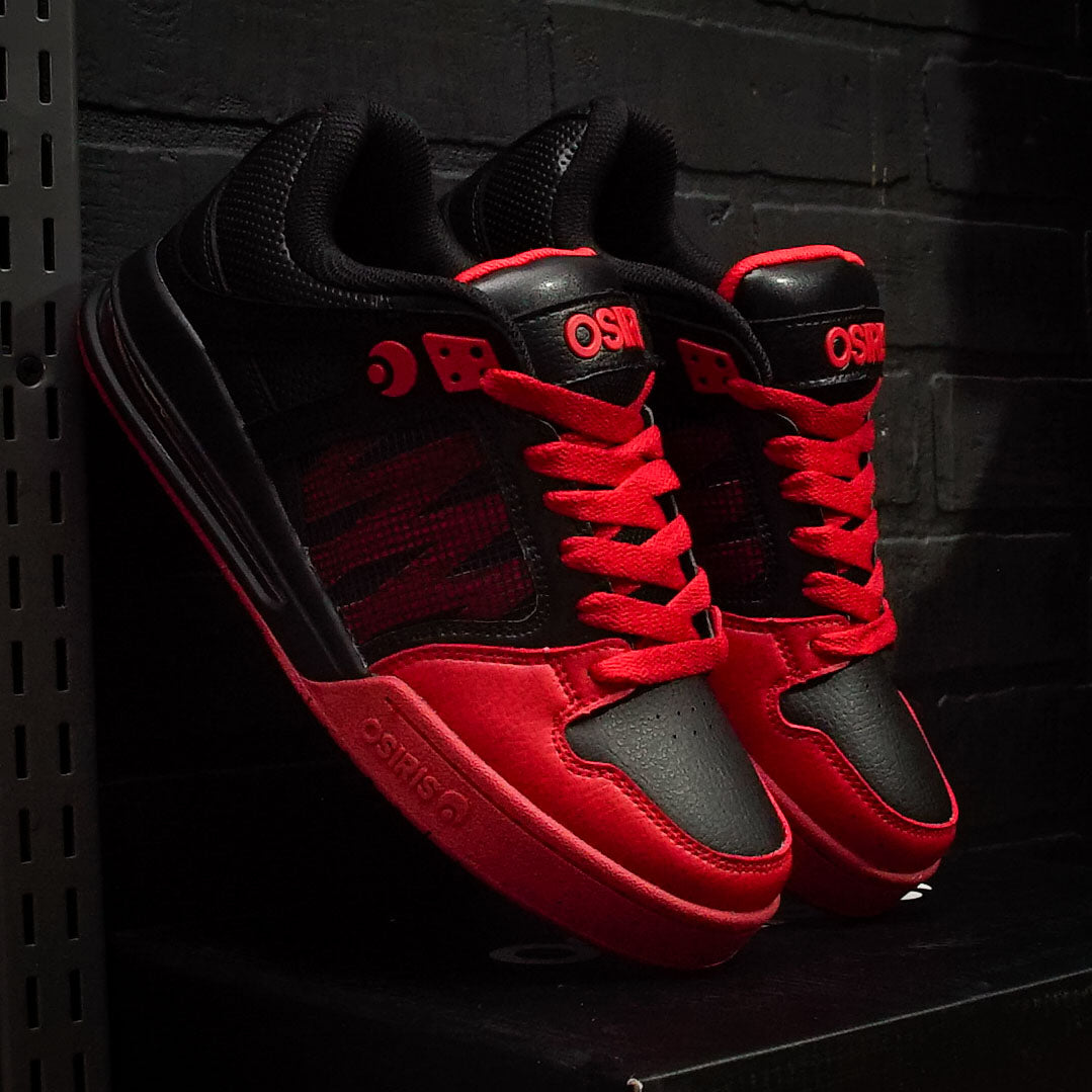 Tenis Osiris Pixel Black Red Black
