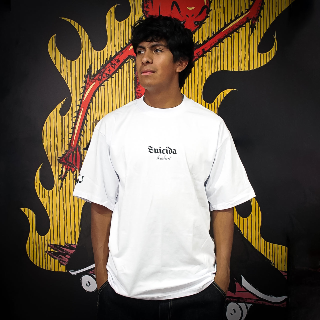 Playera Suicida Dance Punk White