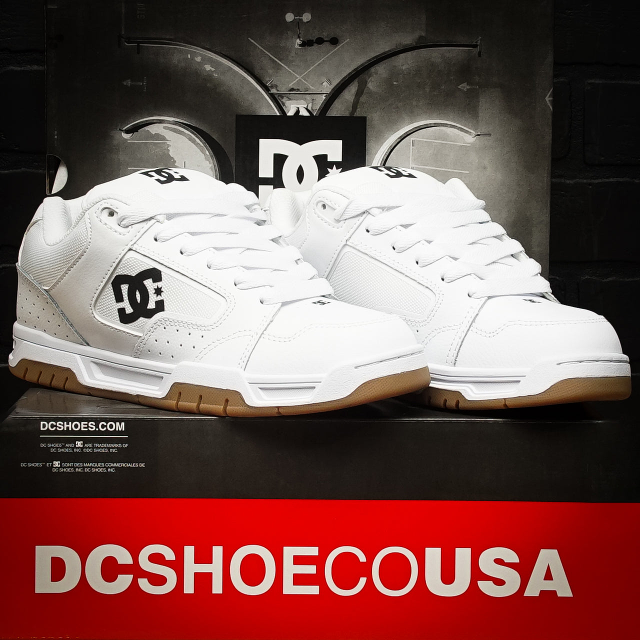 Tenis DC Coiler White Black Gum