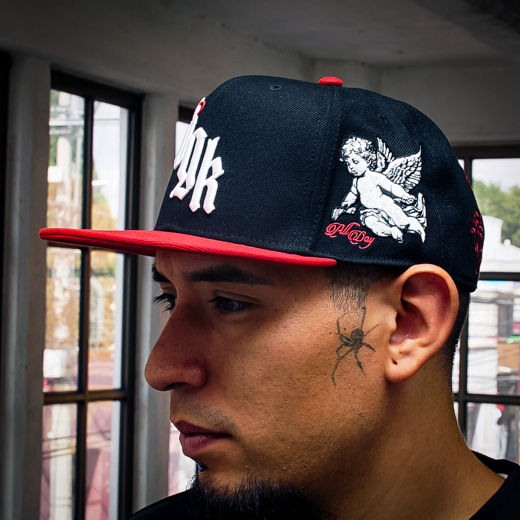 Gorra DGK Angelic Snapback Black Red