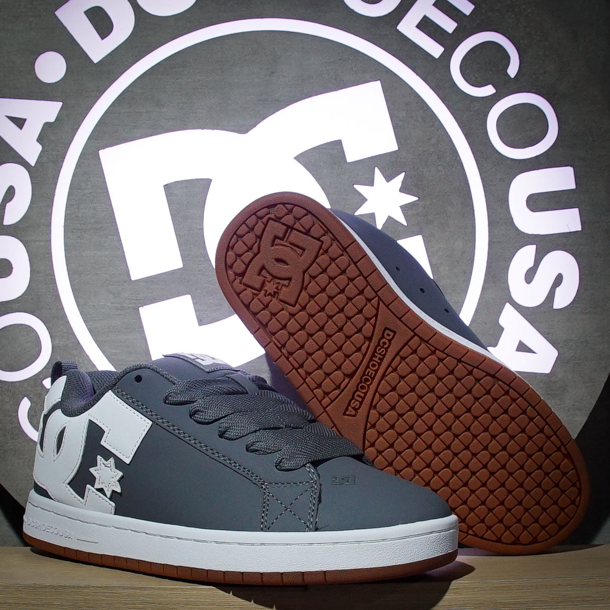 Tenis DC Court Graffik Grey White