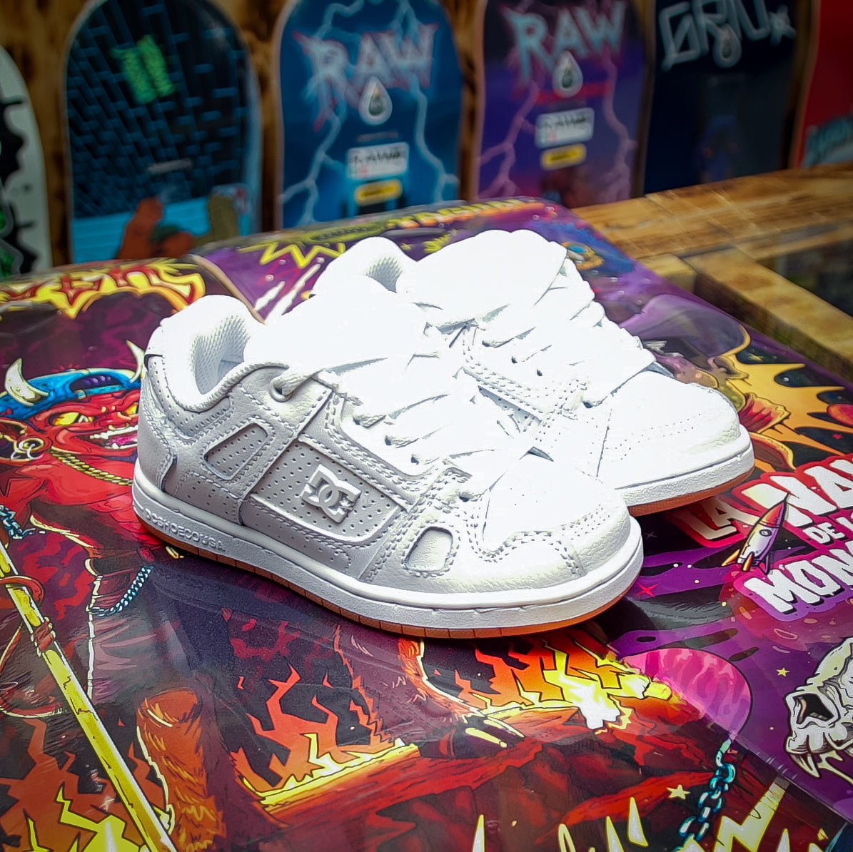 Tenis DC Stag White Gum Kids