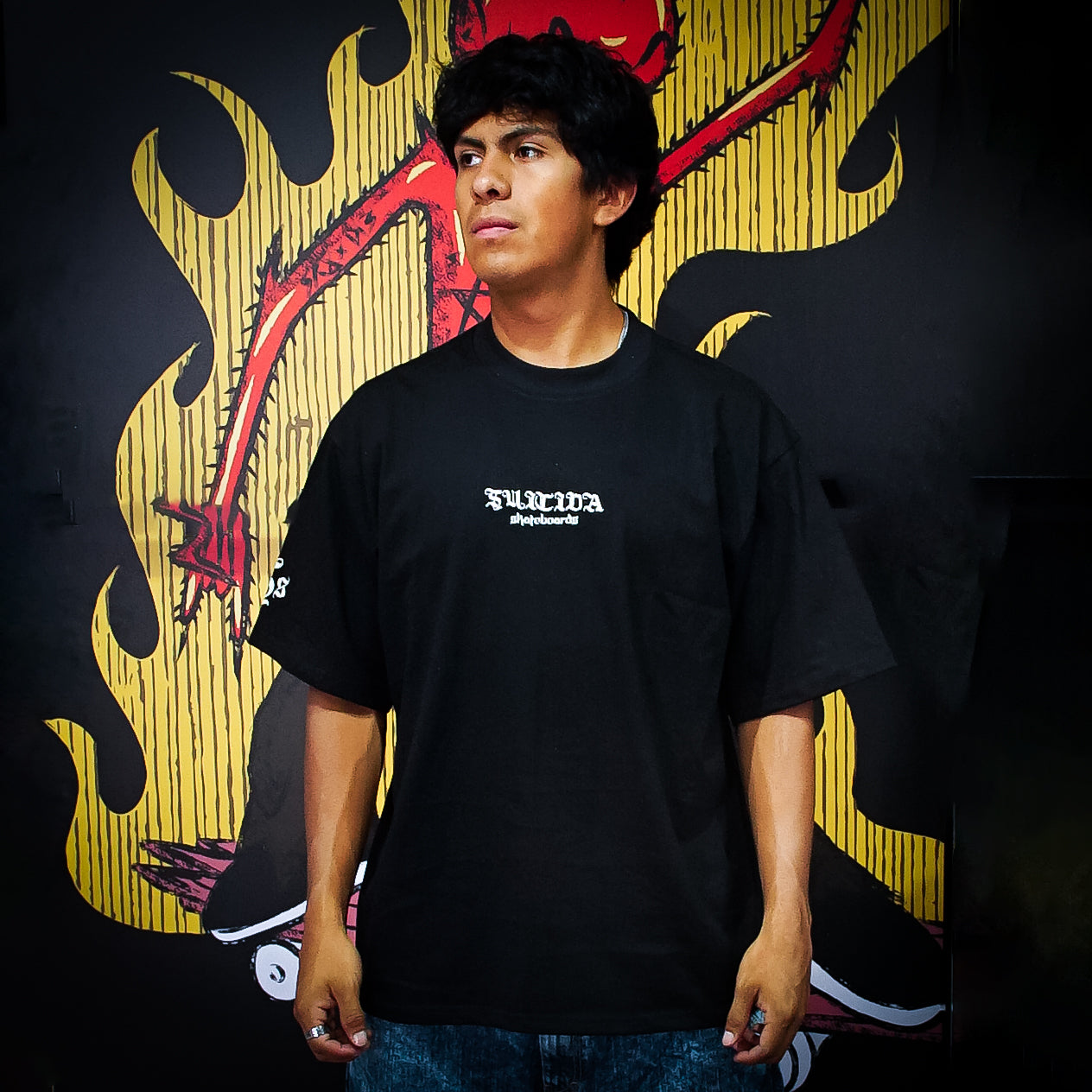Playera Suicida Reality Black