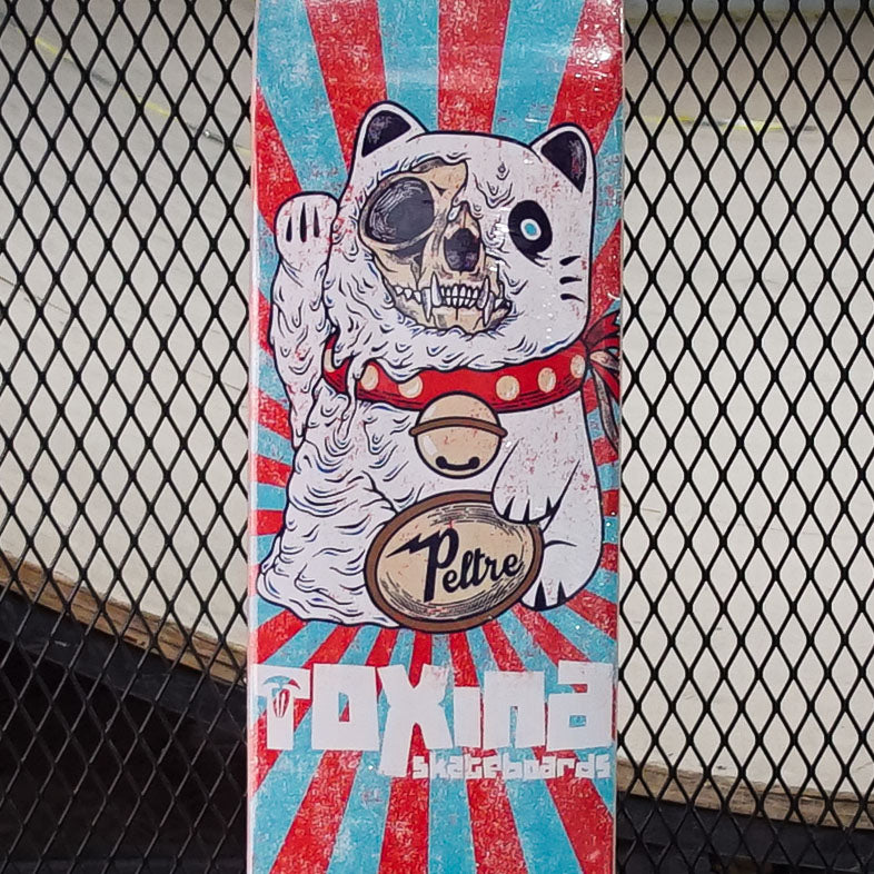 Tabla Toxina Skateboards Gato de la Suerte