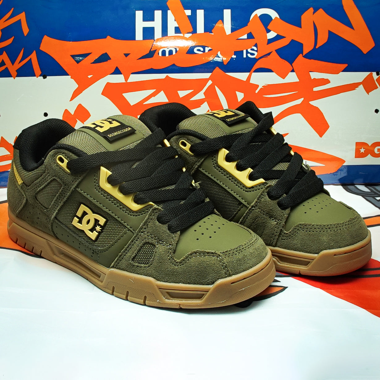 Tenis DC Stag Olive Tan Gum