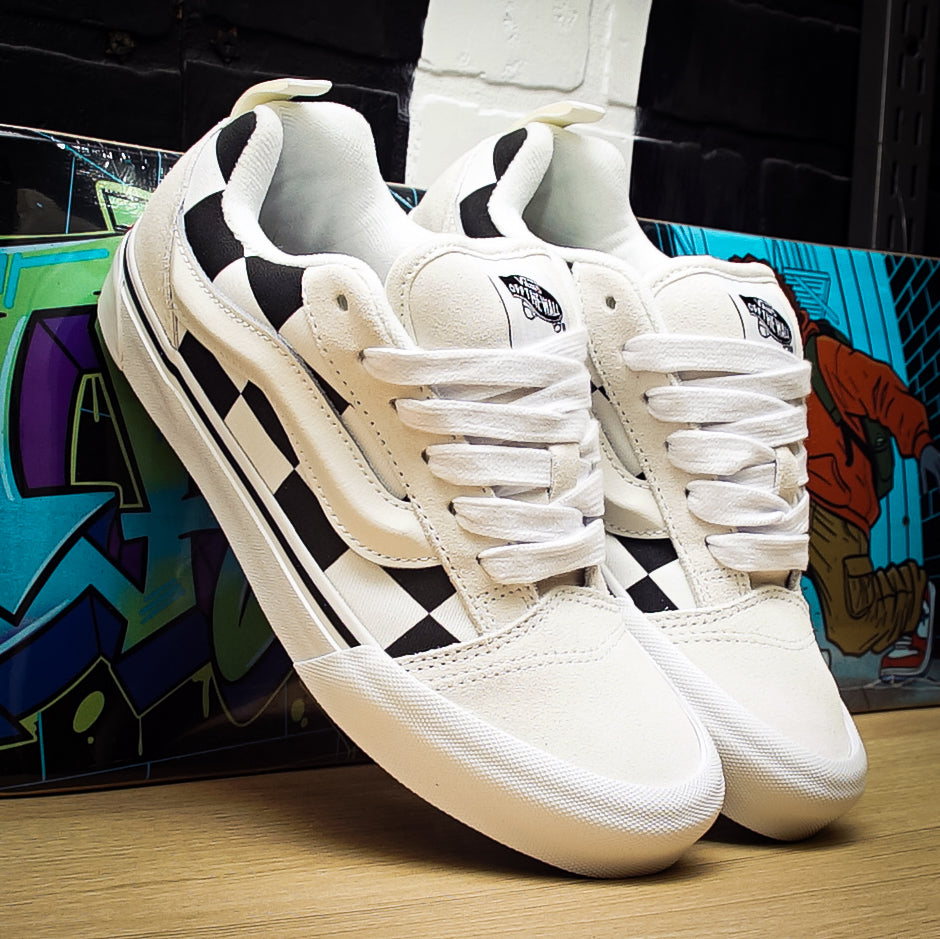 Tenis Vans Knu Skool Mega Check White Black