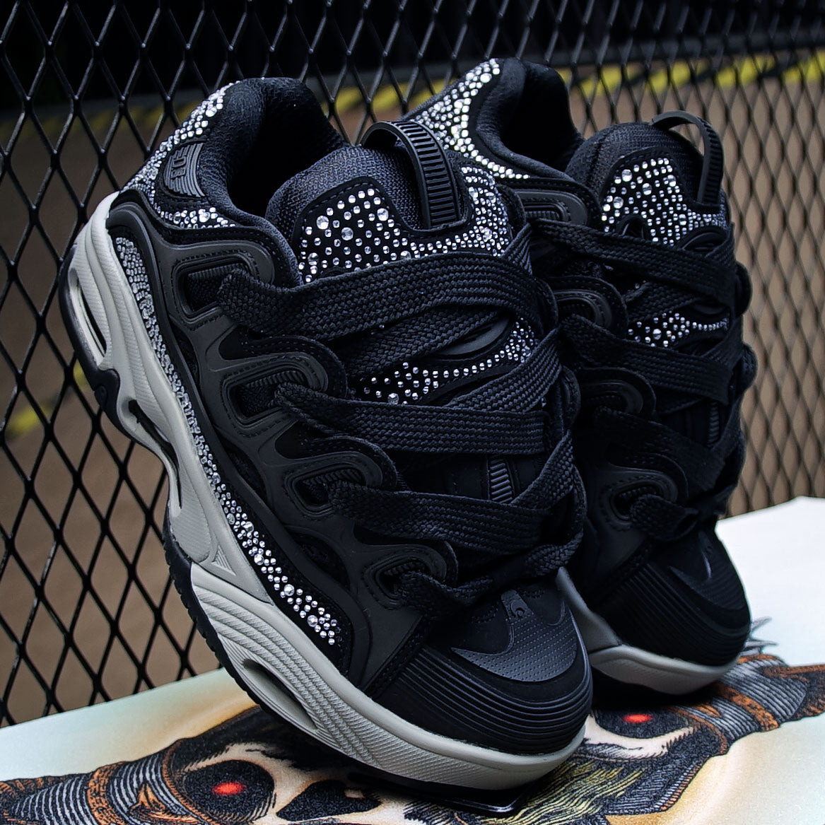 Tenis Osiris D3 2001 Black Grey Diamond