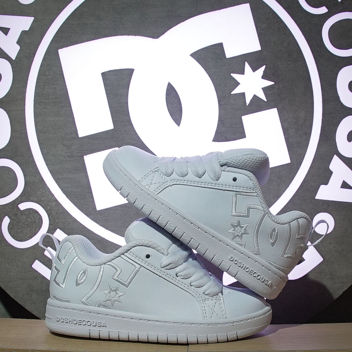 Tenis DC Court Graffik White White White Kids