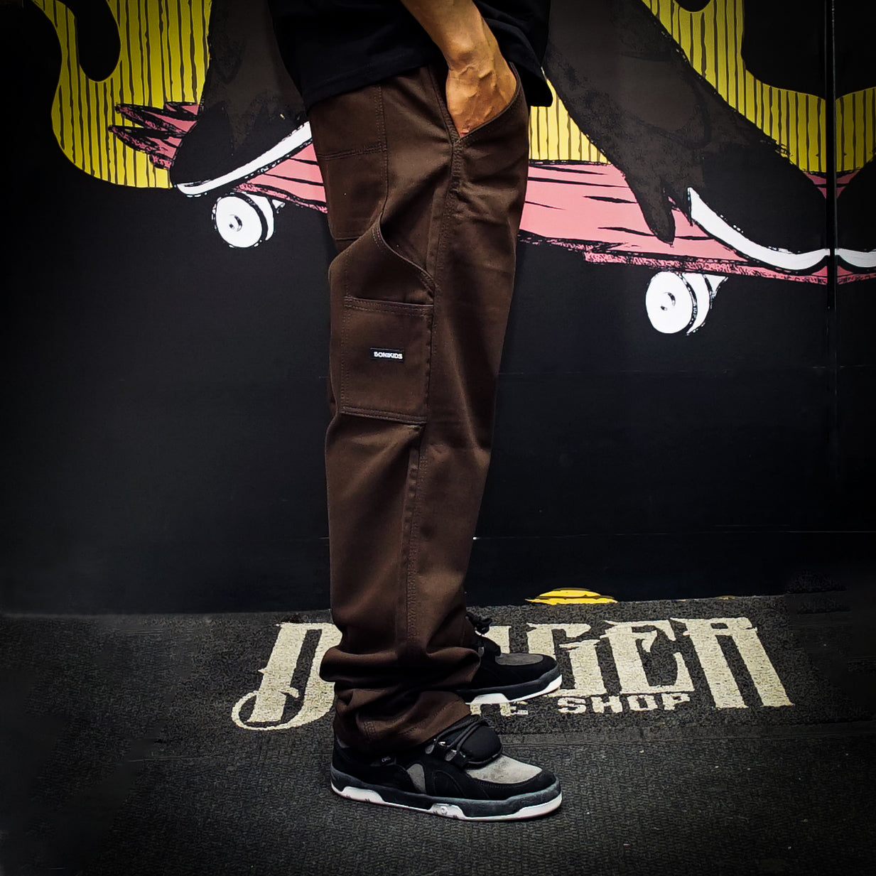 Pantalón SoniKids Carpintero Gabardina Chocolate