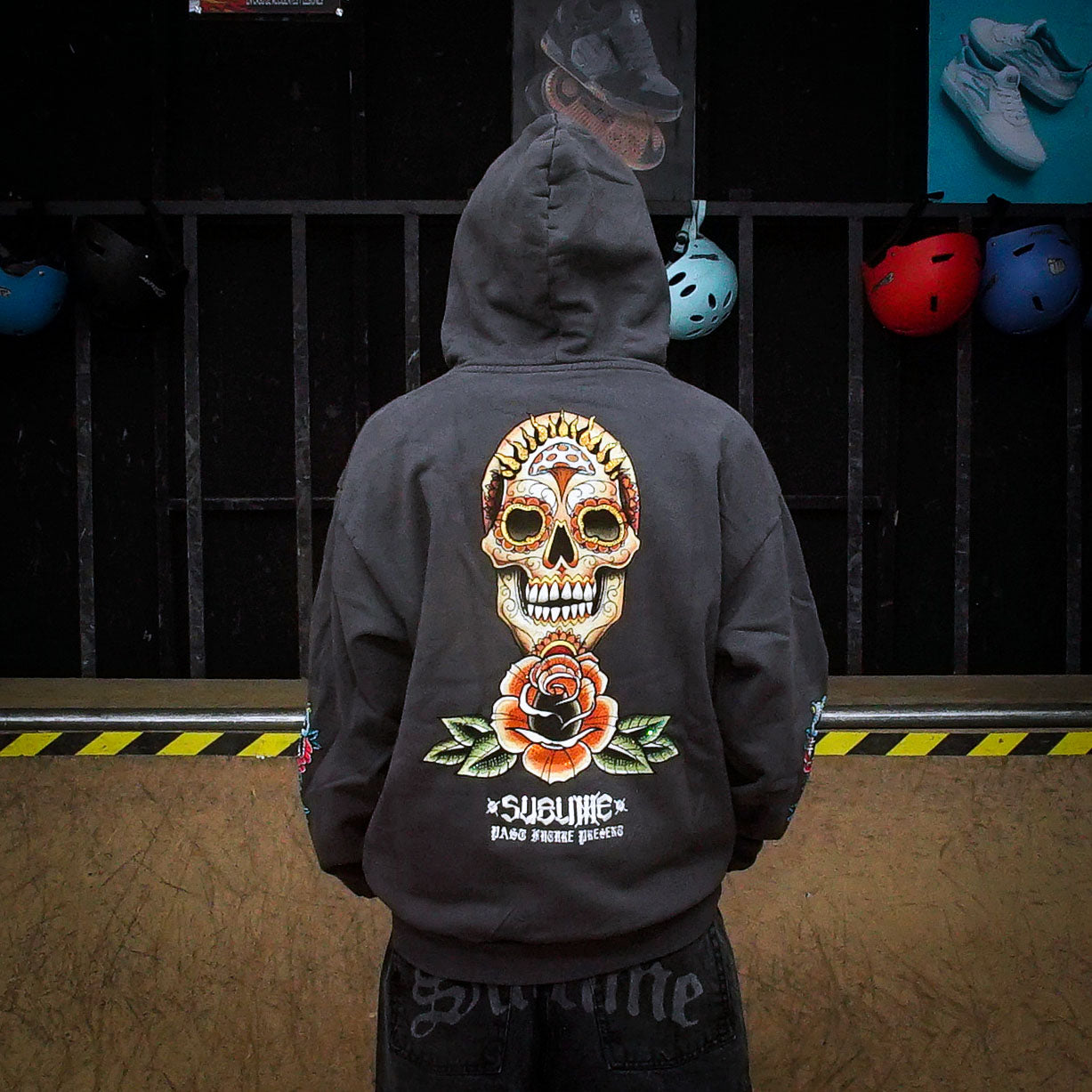 Sudadera Primitive x Sublime Sunny II Washed Black