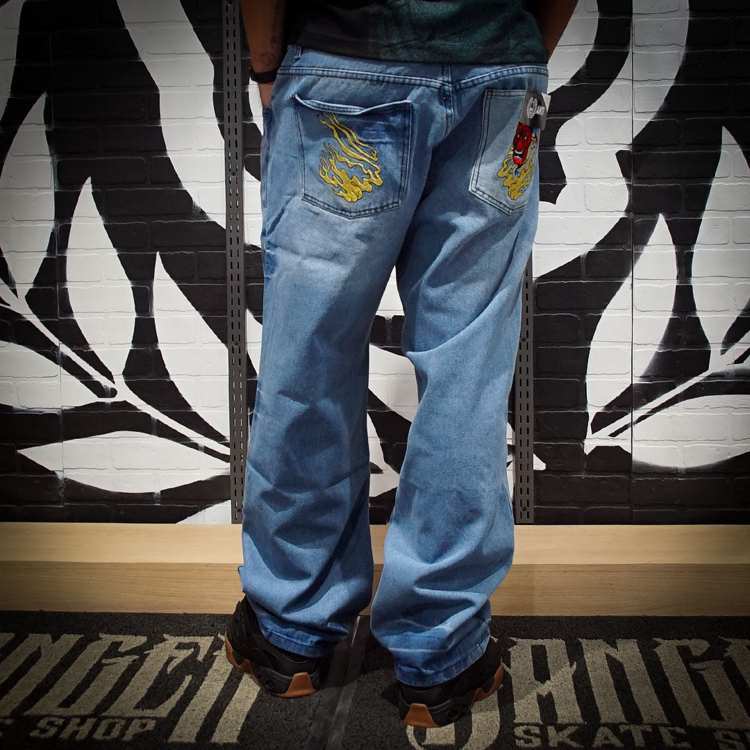 Pantalón Antifashion Hannya Navy Bordados