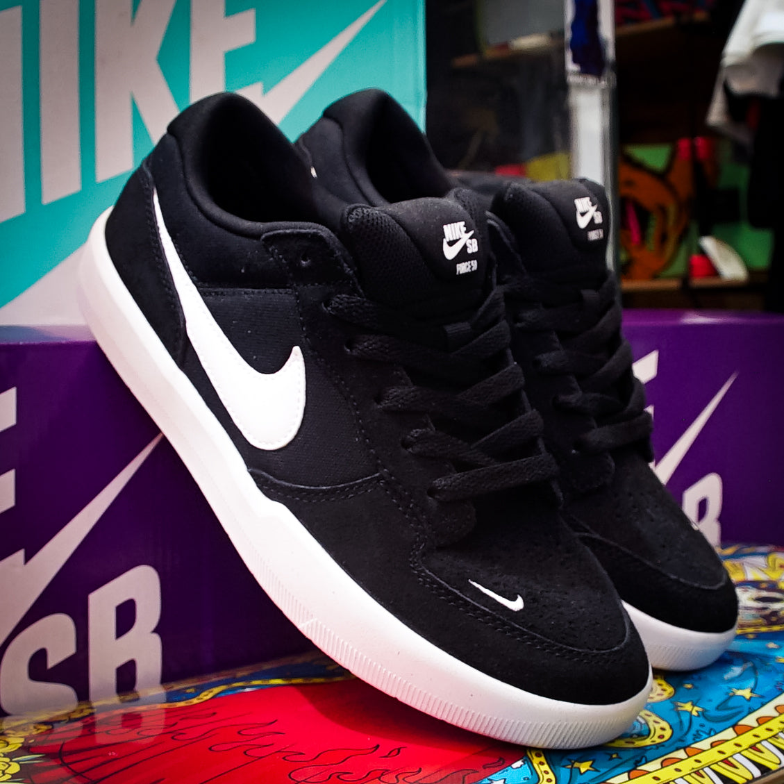 Tenis NIke SB Force 58 Black White
