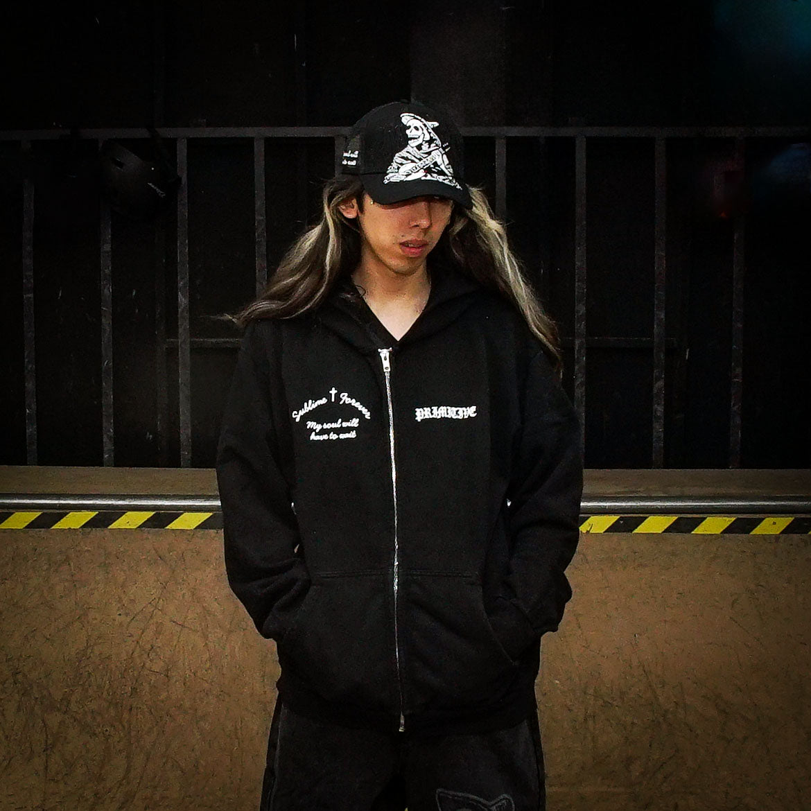 Sudadera de cierre Primitive x Sublime Santeria