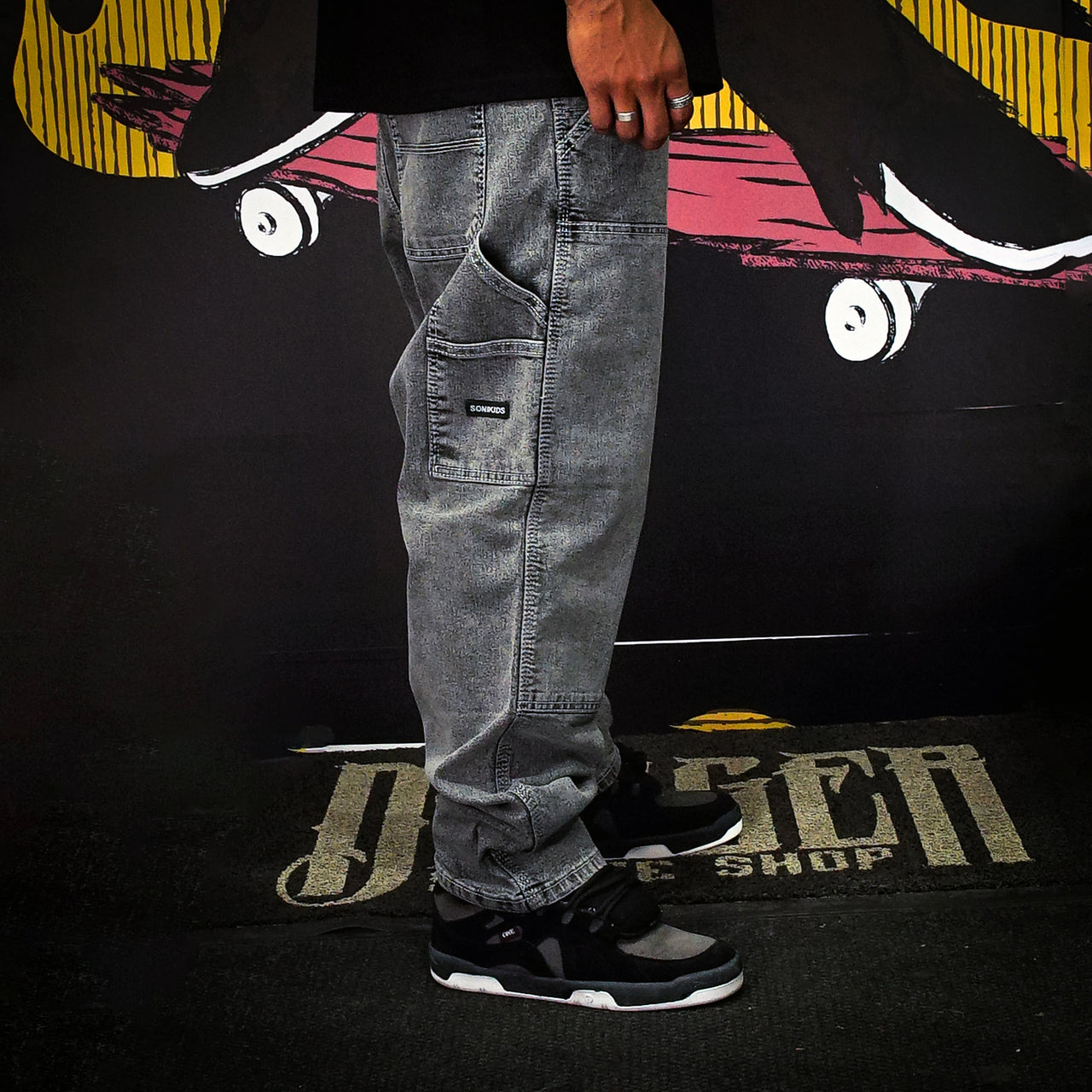 Pantalón SoniKids Carpintero Doble Rodilla Grey